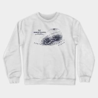 1887 Map of Bermuda Crewneck Sweatshirt